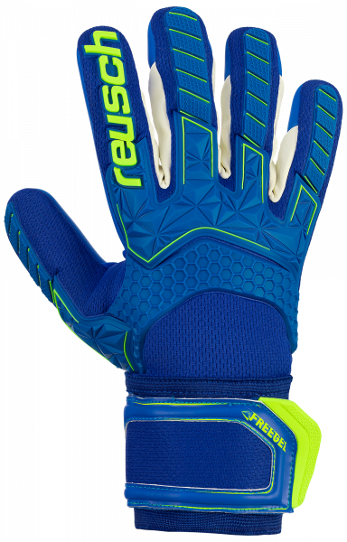 Reusch Attrakt Freegel S1 Finger Support 5070230 4949 blue yellow front